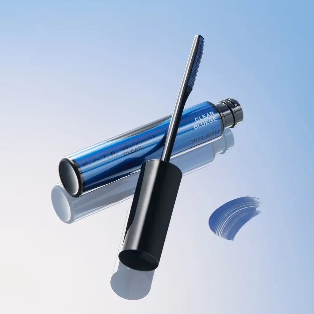 すっぴん風まつ毛をつくる、KATEのこそ盛りマスカラから肌から浮かずに透明感を盛れる夏の限定色‟なじみブルージュカラー“登場！ 画像 1