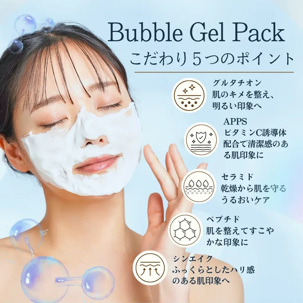 【時短×高機能スキンケア】10分で完了！バブルジェルパック「Purella Belle」発売開始 画像 3