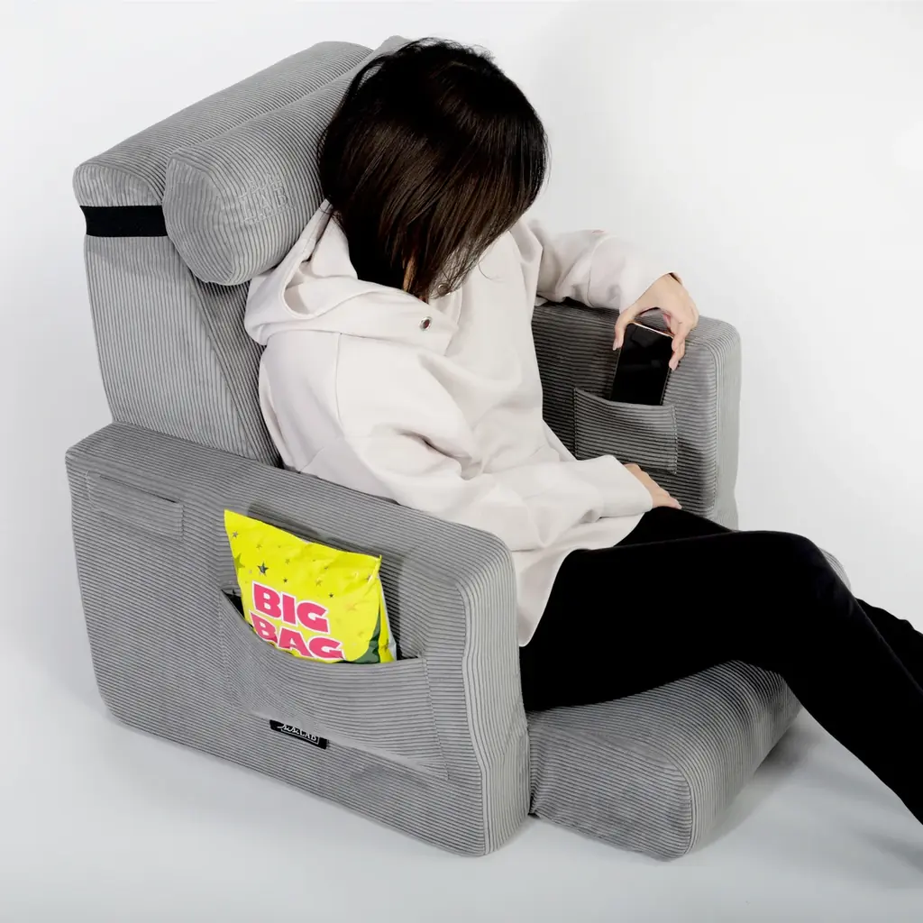 新感覚ゲーミング座椅子「運べるスマホソファー」が進化！洗えるカバーになって夏場の堕落ゲームも快適に 画像 10