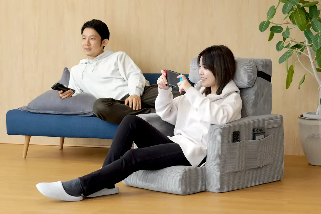新感覚ゲーミング座椅子「運べるスマホソファー」が進化！洗えるカバーになって夏場の堕落ゲームも快適に 画像 2