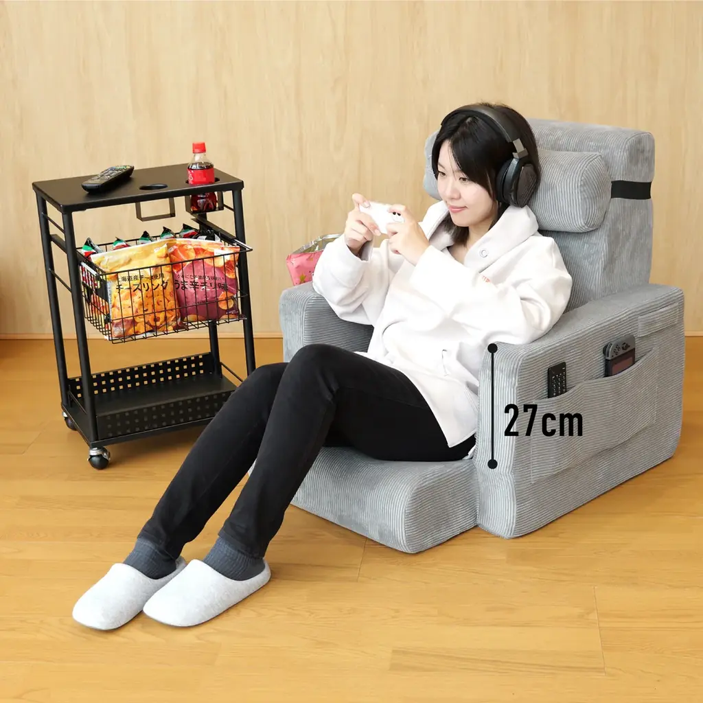 新感覚ゲーミング座椅子「運べるスマホソファー」が進化！洗えるカバーになって夏場の堕落ゲームも快適に 画像 3