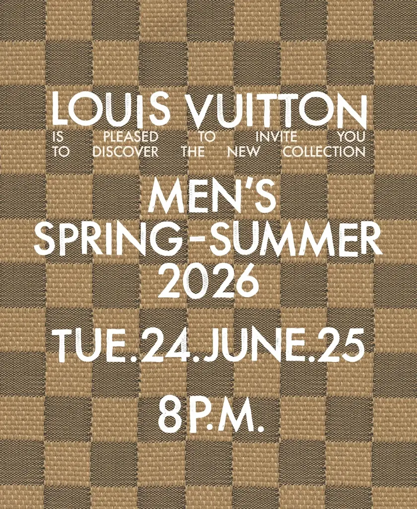 【ルイ·ヴィトン】2026春夏メンズ·コレクション ショー、6月24日にパリで開催 画像 1