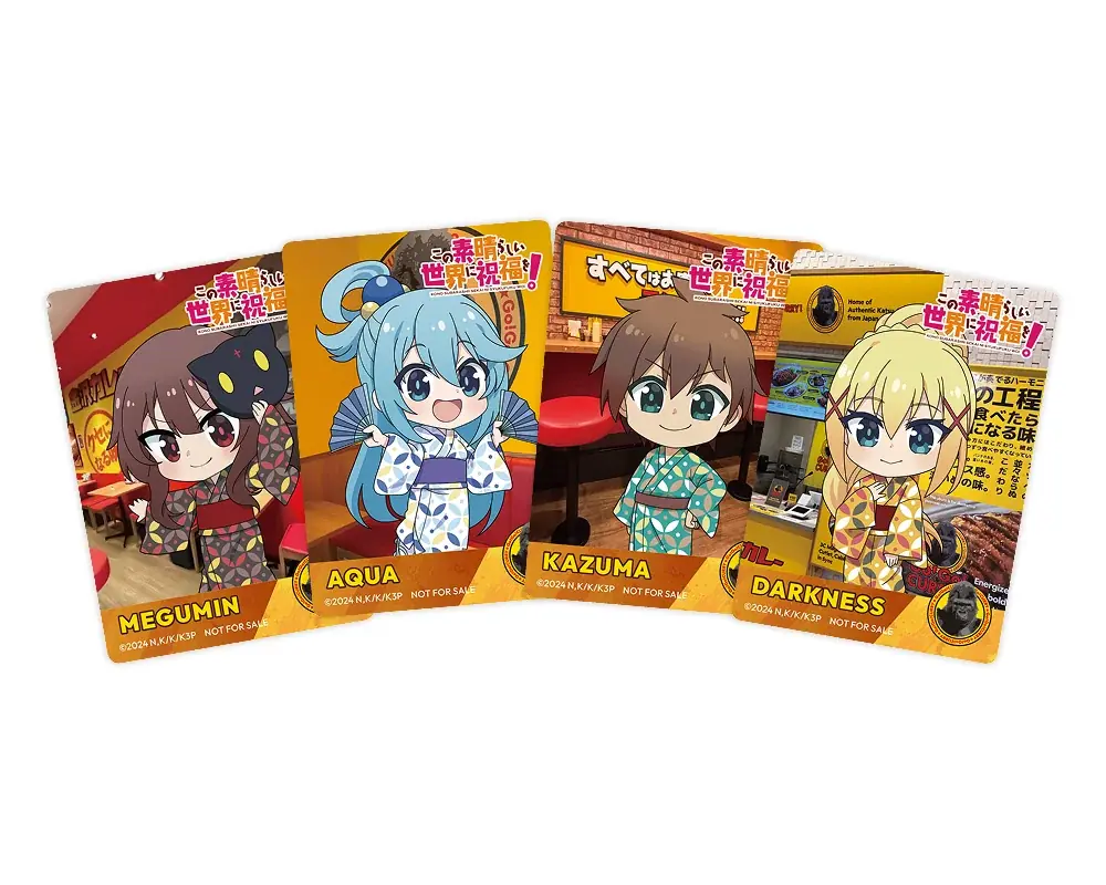 アニメ『この素晴らしい世界に祝福を!』とゴーゴーカレーが夢の共演!大阪万博でしか味わえない限定メニューが誕生 画像 2