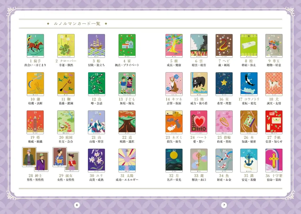 〈今年大注目の「ルノルマンカード」と「和」が融合〉人気占い師LUAの最新刊『大和の心で未来を占う 和のルノルマンカード』が6月25日ついに発売！ 画像 4