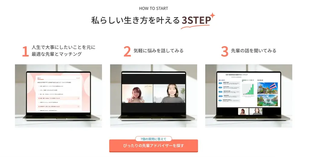 SHEmoney、理想の暮らしや価値観でマッチングするFP相談サービス「お金と人生の先輩が見つかるアドバイザーマッチング by SHEmoney」β版をリリース 画像 2