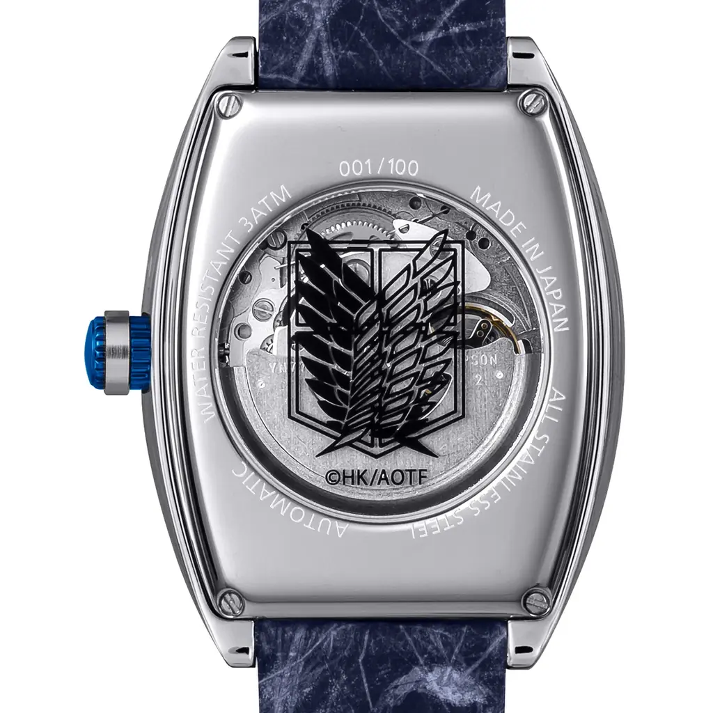 TVアニメ『進撃の巨人』コラボ 「和紙」を使用した日本製の機械式時計がGARRACKから発売。エレン・イェーガー、リヴァイ、エルヴィン・スミスの3モデルを限定各100本で6月20日に予約開始。 画像 10