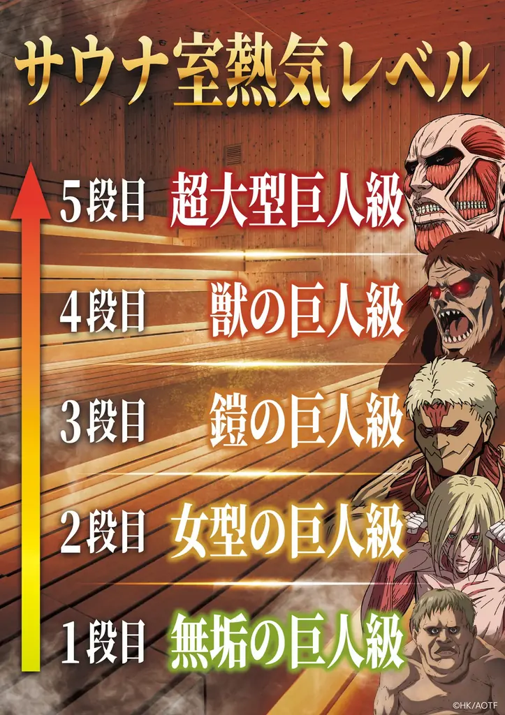 超大型巨人、世界最大級サウナに現る！TVアニメ『進撃の巨人』× MONSTER WORK & SAUNA コラボイベント開催！ 画像 2