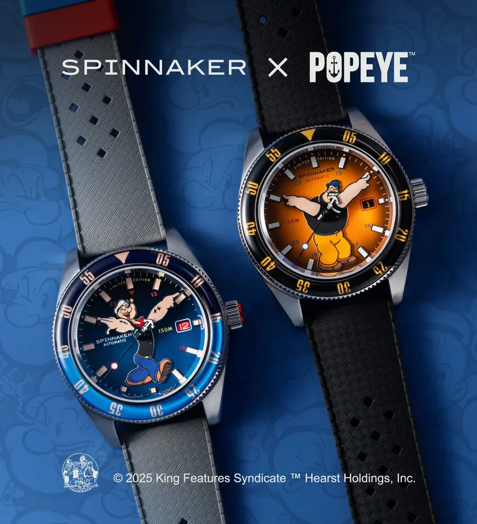 見惚れる剛腕時計！『スピニカー（SPINNAKER）』×「ポパイ（Popeye）」、初のコラボレーション時計を発売。 画像 2