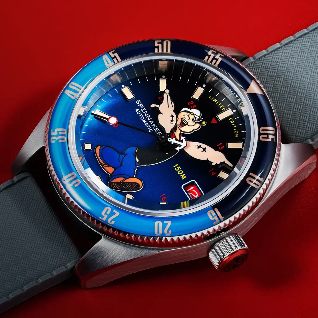見惚れる剛腕時計！『スピニカー（SPINNAKER）』×「ポパイ（Popeye）」、初のコラボレーション時計を発売。 画像 3