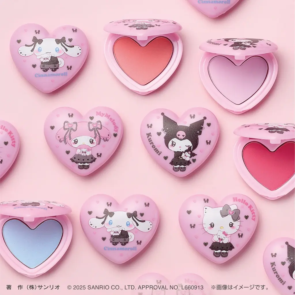 サプライズコスメ『Pon de Couleur(ポンデクルール）』からぷっくりハート型の商品「サンリオキャラクターズ　うるうるハートデザイン」が登場！ 画像 1