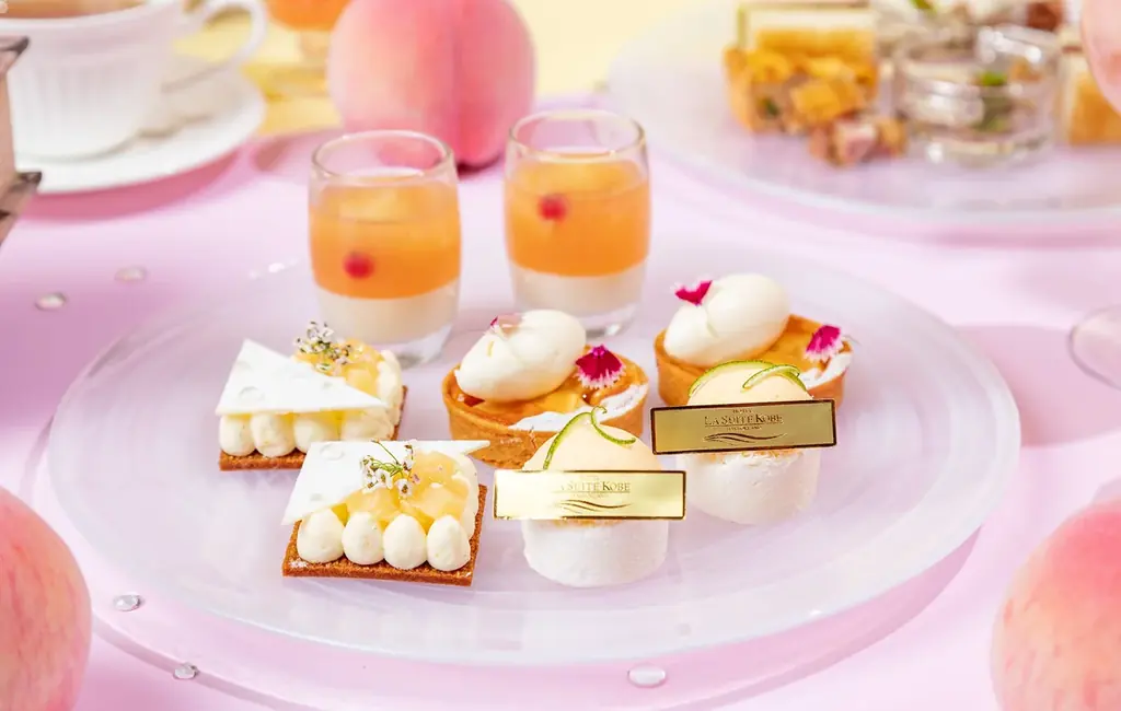 【ホテル ラ・スイート神戸ハーバーランド】夏の陽射しに輝くみずみずしい桃をイメージ「LA SUITE Peach Afternoon Tea」を販売 画像 3