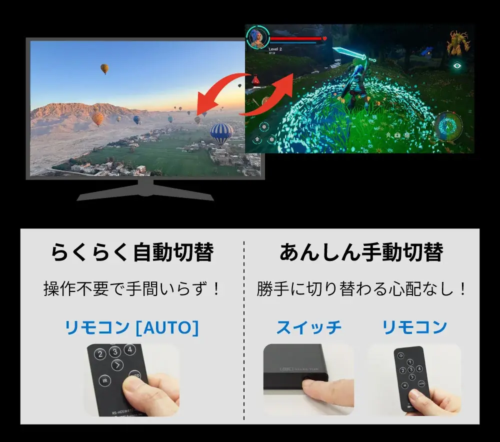 8K60Hz/4K120Hz対応！PD給電対応Type-Cポートを搭載した4入力HDMI切替器、6月19日発売 画像 11