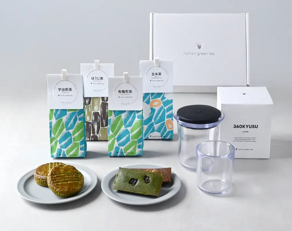【nana’s green tea】オリジナル急須「360KYUSU」とお茶やお菓子をセットで贈れる、ギフトボックス誕生 画像 1
