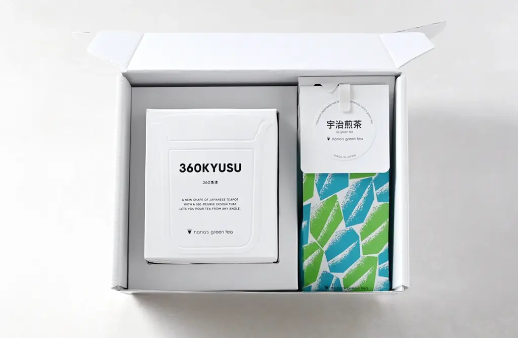 【nana’s green tea】オリジナル急須「360KYUSU」とお茶やお菓子をセットで贈れる、ギフトボックス誕生 画像 4