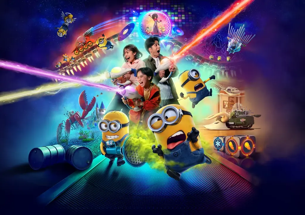 “ミニオンがやっちまった！” 撃って壊してハメを外せる新体験でエリアがパワーアップ『ミニオン・パーク』がエリア拡張２０２５年７月１１日（金）オープン決定！ 画像 2