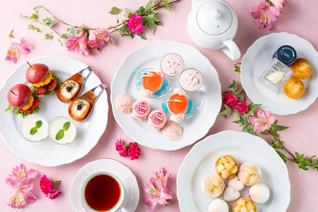 CanCam Night Poolとコラボレーションした「Peach Afternoon Tea‐Collaboration with CanCam Night Pool‐」を販売 東京プリンスホテル 画像 1