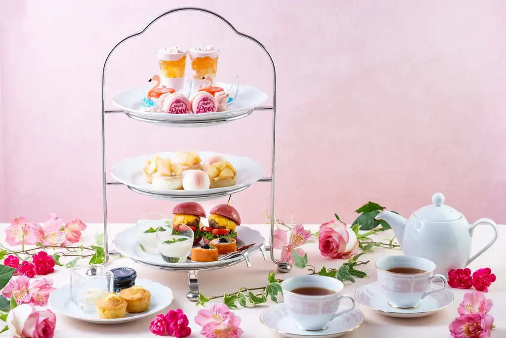 CanCam Night Poolとコラボレーションした「Peach Afternoon Tea‐Collaboration with CanCam Night Pool‐」を販売 東京プリンスホテル 画像 2