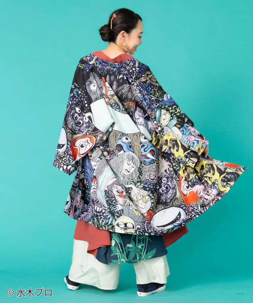 水木しげるの妖怪たちが和モダンに息づく―感性が織りなす、新感覚ファッション 2025年7月発売 画像 4