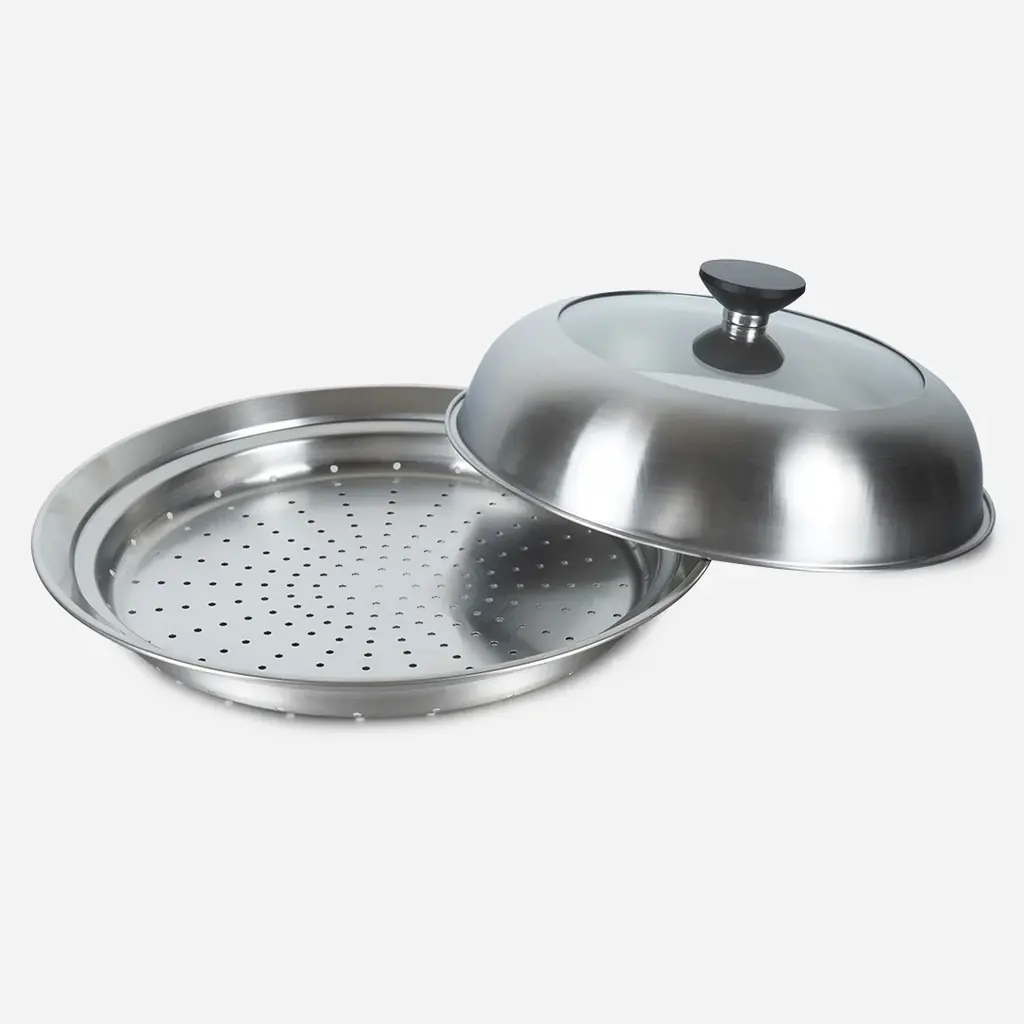 “蒸す”をもっと手軽に！話題の“せいろ蒸し”がもっと簡単で便利に「フライパン用フタ付きステンレス蒸し器」登場 画像 6