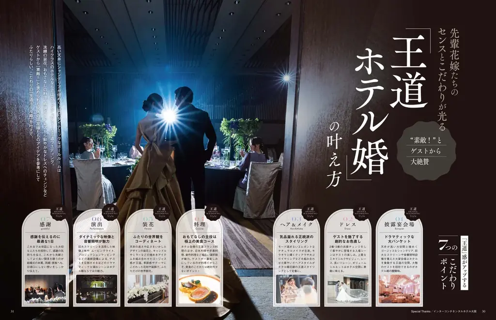 お洒落な花嫁たちが注目する新開業の2つのラグジュアリーホテルが初登場！「Hotel Wedding」関西・東海・福岡版 No.17　6月23日（月）発売 画像 8