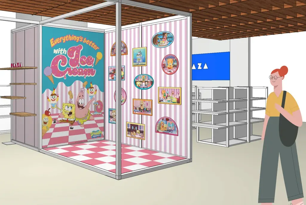 「SpongeBob バースデーパーティー」at PLAZA 東京店 開催!スポンジ・ボブが大好きなアイスクリームバー『Goofy Goober』の世界観が楽しめるスペシャルイベント 画像 2
