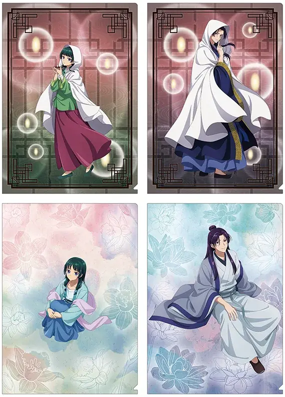 TVアニメ『薬屋のひとりごと』より、“百物語”と“雨宿り”がテーマの猫猫＆壬氏の描き下ろしイラストを使用した新商品が6月28日発売！　アニメイトでは同日よりフェアを開催!! 画像 4