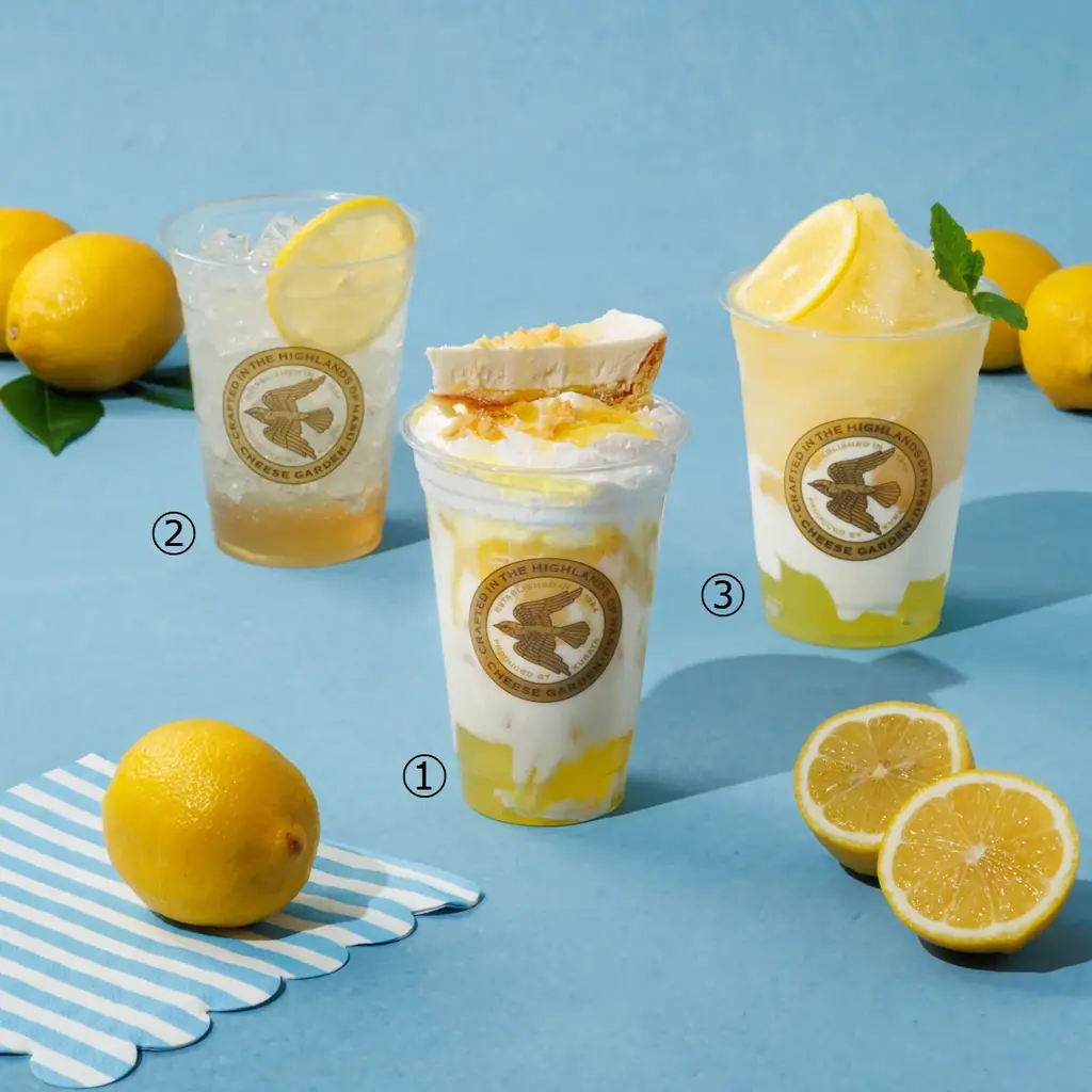 【チーズガーデン】夏にぴったりのオアシスのような季節限定カフェドリンク　レモンの爽やかな香りや酸味で涼を味わう『Lemon Paradise』発売 画像 2