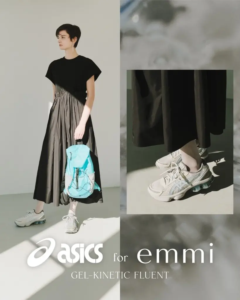【ASICS for emmi】アーカイブスニーカーから着想を得て生まれたモデル「GEL-KINETIC FLUENT」をemmiらしい洗練されたカラーで別注＜6月24日(火)オンライン先行予約開始＞ 画像 1