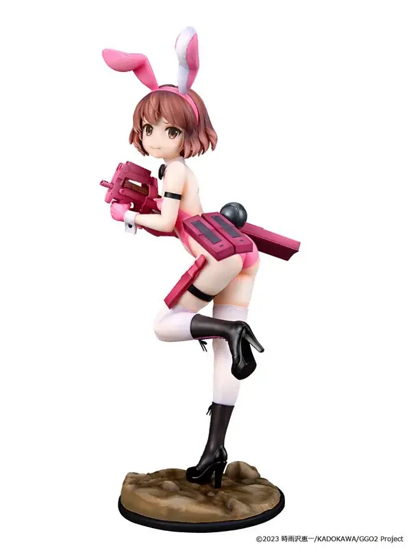 『ソードアート・オンライン オルタナティブ ガンゲイル・オンラインII』より、ピンクの悪魔こと「レン」が大胆なバニーガール姿で立体化。 画像 3