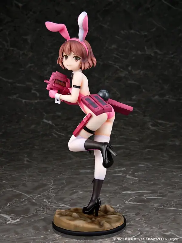 『ソードアート・オンライン オルタナティブ ガンゲイル・オンラインII』より、ピンクの悪魔こと「レン」が大胆なバニーガール姿で立体化。 画像 4