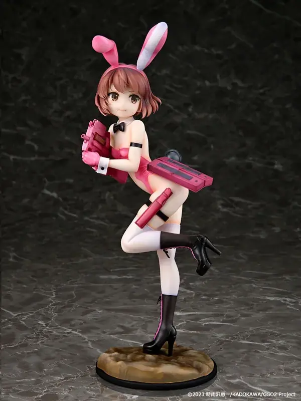 『ソードアート・オンライン オルタナティブ ガンゲイル・オンラインII』より、ピンクの悪魔こと「レン」が大胆なバニーガール姿で立体化。 画像 5