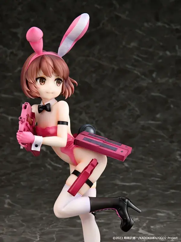 『ソードアート・オンライン オルタナティブ ガンゲイル・オンラインII』より、ピンクの悪魔こと「レン」が大胆なバニーガール姿で立体化。 画像 9