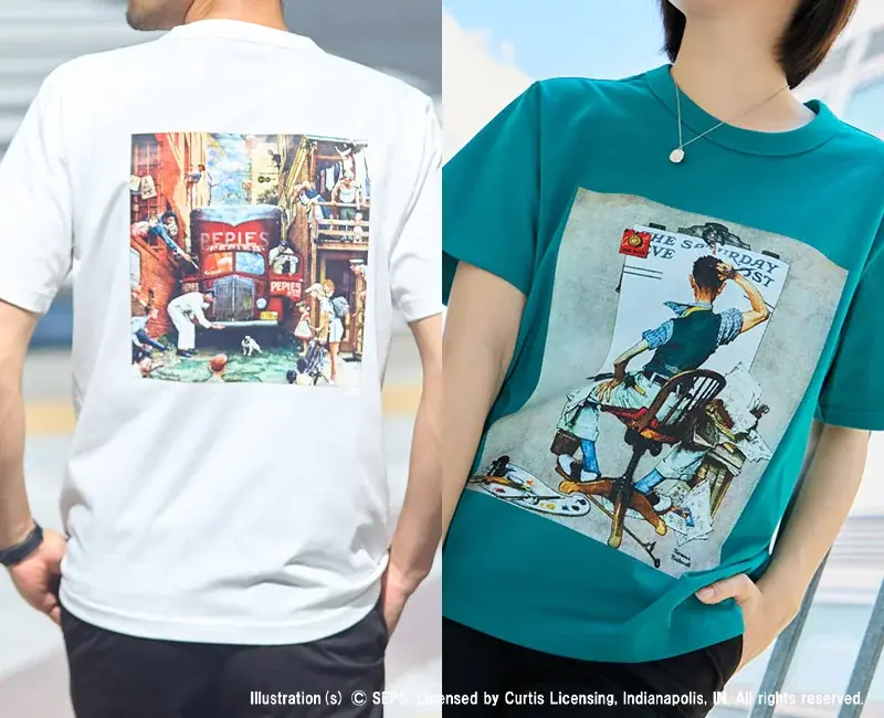 Golden Bear meets The Saturday Evening Post images by Norman Rockwell グラフィックTシャツを発売 画像 2