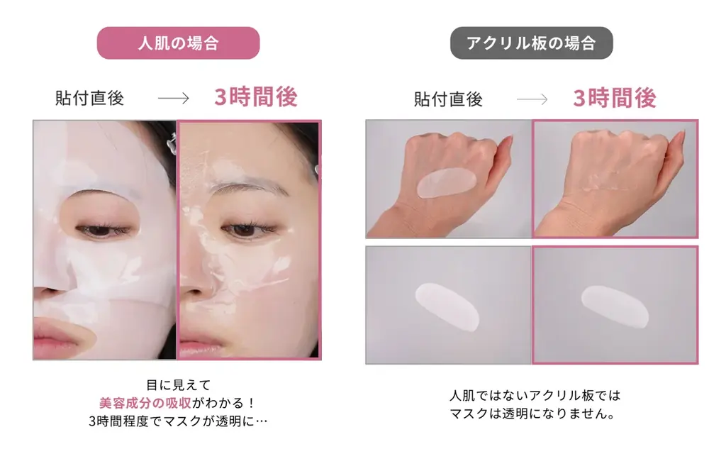 【kino us】3時間後にマスクが消える！機能性特化のブランド『キノアス』から、美容液たっぷり1本分を固めた保湿ゲル状マスク「バイオコラーゲン スリーピングマスク」登場 画像 3