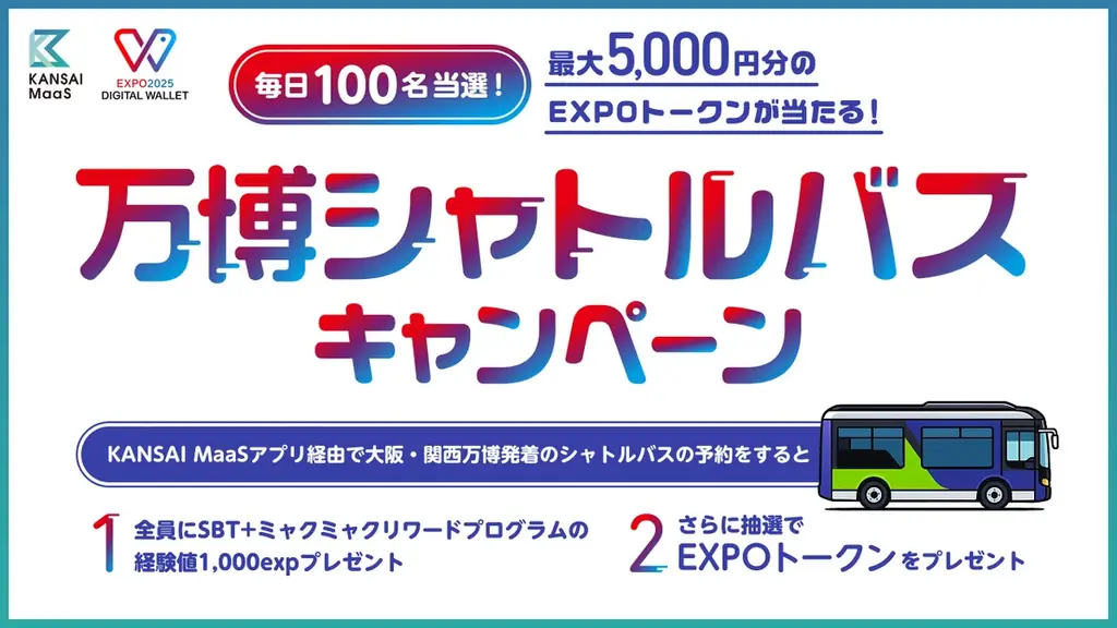 2025年6月26日開始！万博シャトルバス予約で最大5,000円分当たるキャンペーン
