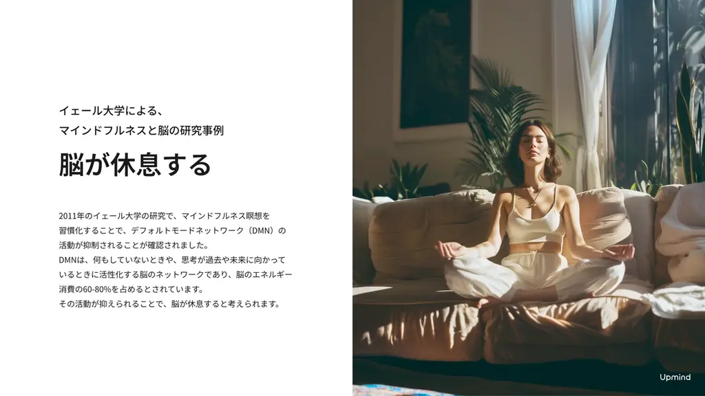 【Upmind】中小企業向けに特別法人プランを提供開始 – ストレス軽減、睡眠の質・生産性向上の効果を導入企業で実証済みのウェルネスプログラム 画像 5