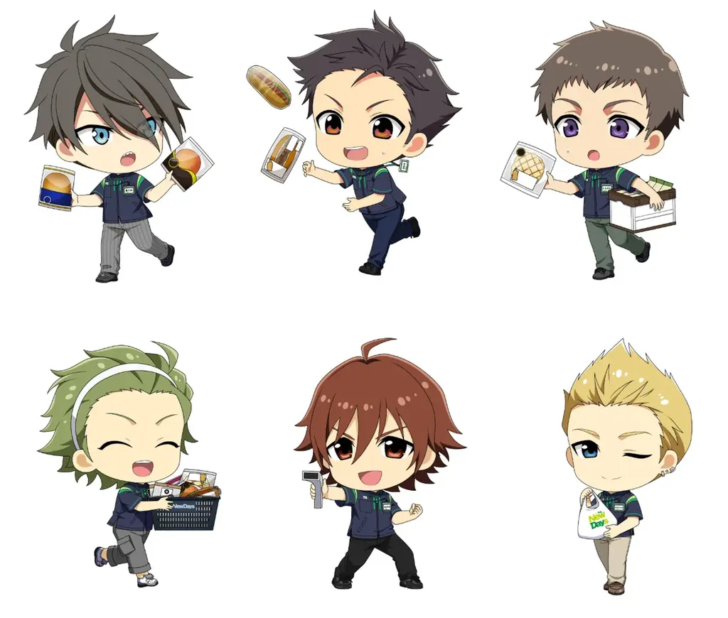 「THE IDOLM@STER SideM」「駅で働くアイドルたち!」 描きおろしコラボイラストの限定グッズを7/4(金)から順次販売! 画像 2