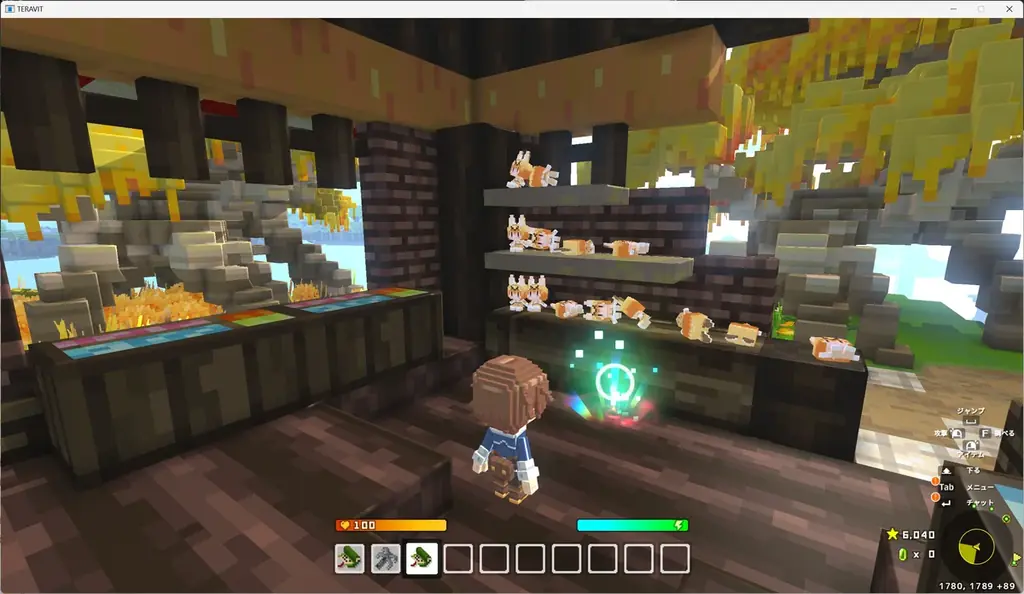 『けものフレンズプロジェクト』コラボ第一弾開催！みんなで作るサンドボックスゲーム『テラビット』に人気キャラクター、サーバルとカラカルが登場！ 画像 4
