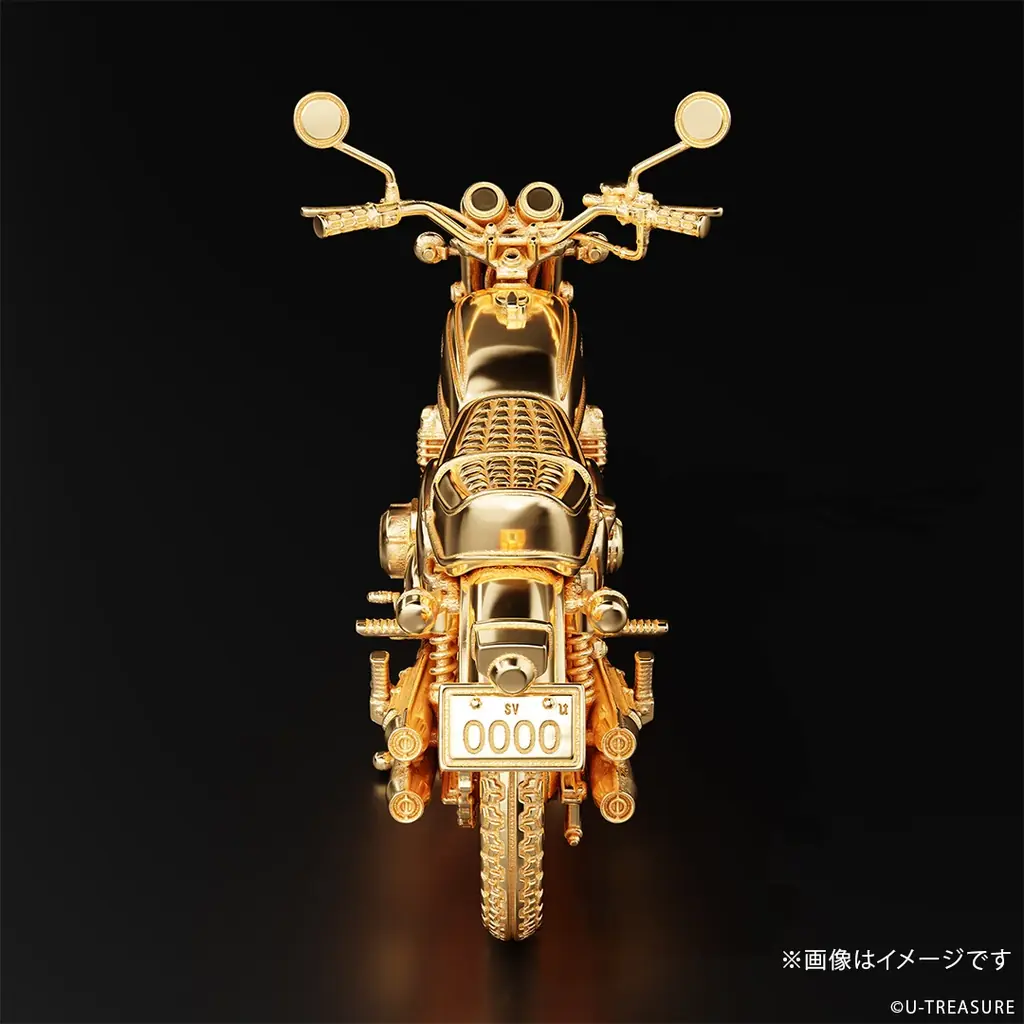 【Honda】”ナナハン”の代名詞「CB750FOUR」1969年モデルの1/24サイズ　シルバー製フィギュア。ナンバープレートにシリアルナンバーを刻印 画像 7