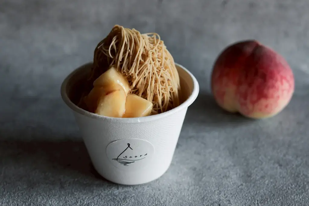 【和栗専門紗織】桃 × 和栗の夏ならではのデザート。『果織』『モンブラン桃氷』『モンブランソフト桃』期間限定発売！／紗織本店・ジェイアール京都伊勢丹 画像 6