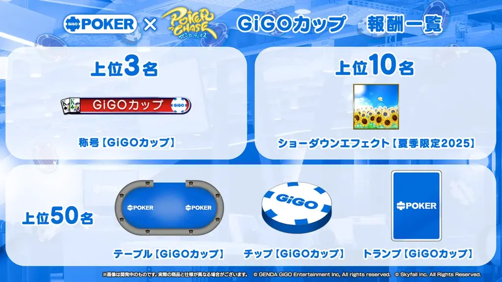 『ポーカーチェイス』をリアルポーカースポットで体験できる！「GiGO POKER新宿」と2ヵ月間のコラボイベント開催 画像 10