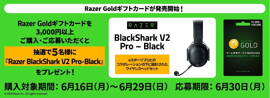 株式会社ブラックホークネットワークジャパン、レイザーゴールド・ジャパンと連携し、全国のローソン約14,600店舗（一部店舗を除く）で「Razer Goldギフトカード」を発売開始 画像 2