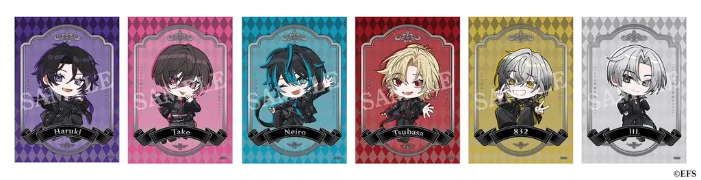 歌い手グループ「Element Sicks」の描き起こしランダムブロマイドが、2025年7月18日より全国のファミリーマート「ファミマプリント」に登場！ 画像 4