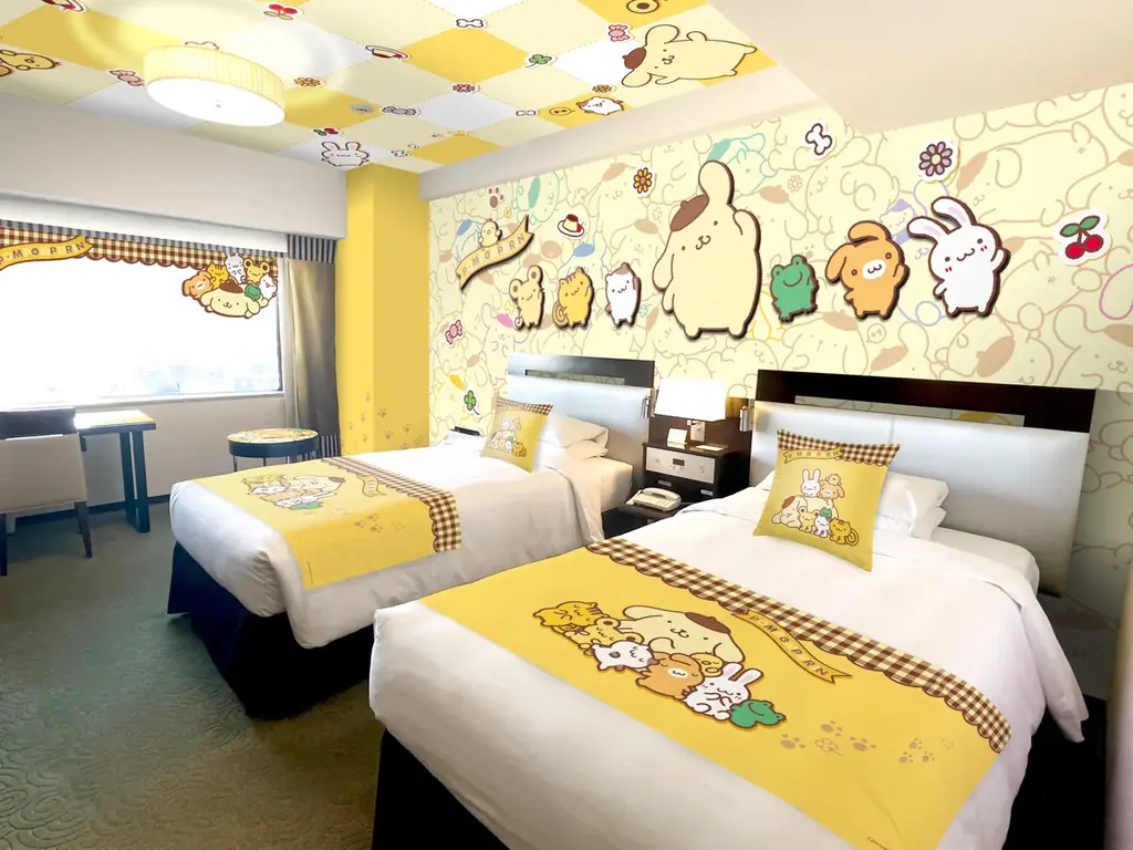 サンリオキャラクター大賞1位のポムポムプリンのお部屋で一緒にホテルステイ！ 画像 2