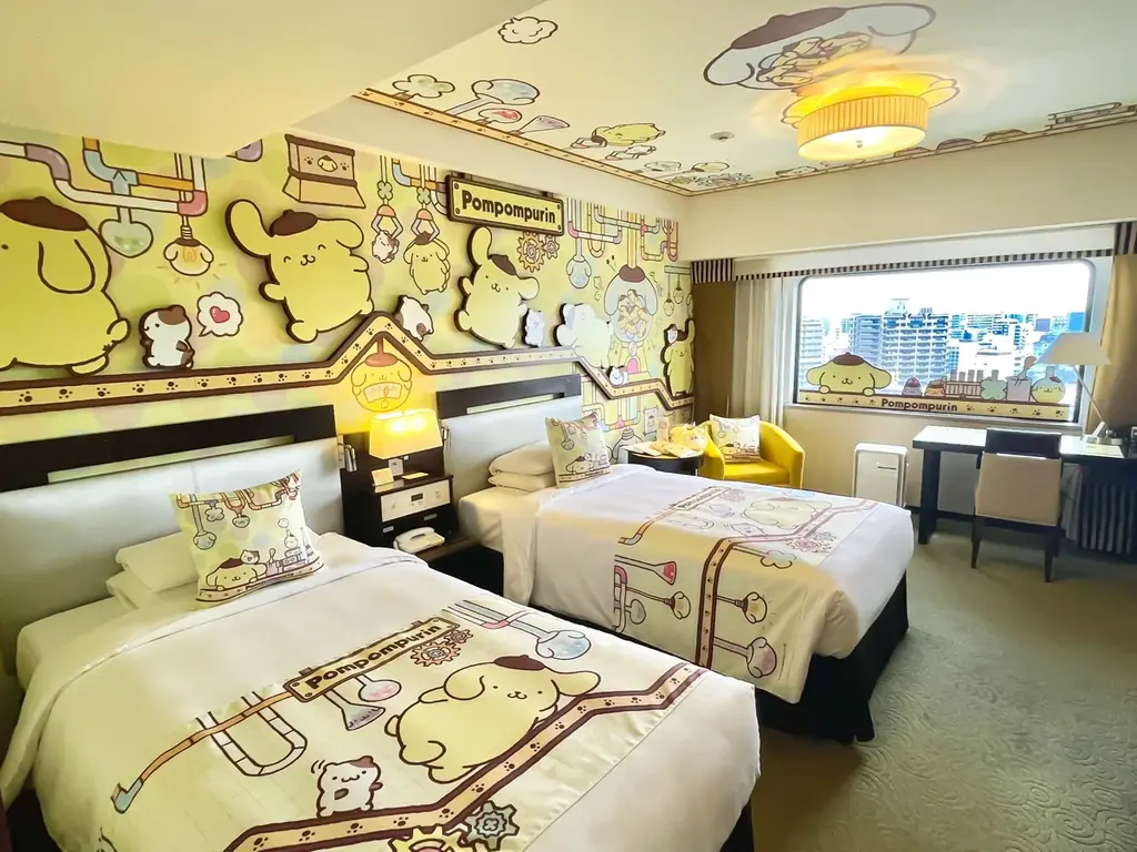サンリオキャラクター大賞1位のポムポムプリンのお部屋で一緒にホテルステイ! 画像 3
