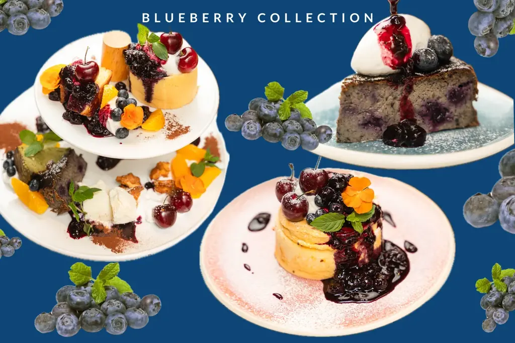 “ひと口で恋の予感♡” ふわしゅわ食感と旬果にときめく、ブルーベリー＆チェリーの期間限定スイーツ｜そらグループ3店舗で提供開始 画像 1