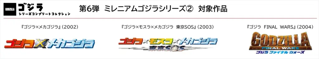 コンビニプリント【ゴジラ シリーズ】第６弾！「ミレニアムゴジラシリーズ②」が本日より発売開始！「ゴジラシリーズ」28作品すべてをコンプリートできるチャンス！ 画像 2