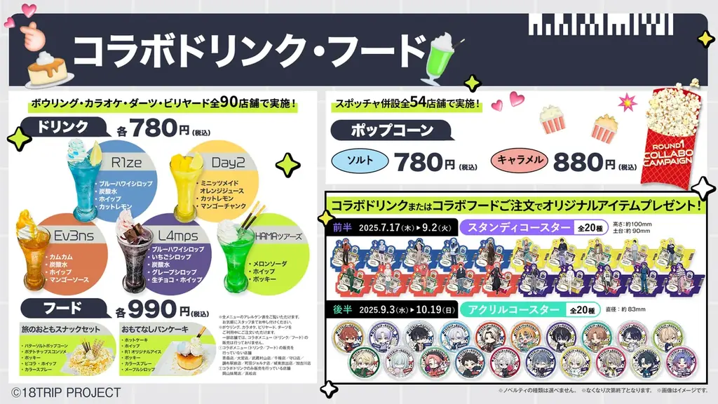 近未来おもてなしアドベンチャー『18TRIP』と「ROUND1」のコラボキャンペーンが全店舗で開催決定！ 画像 2