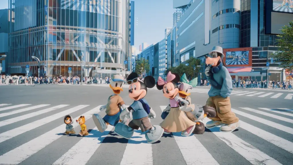 2025年7月1日開始！渋谷でリアルに描かれるミッキー新CMと限定JCBカード