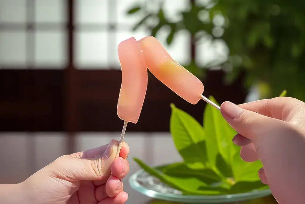 【ヘルシー和スイーツ】“溶けない魔法のアイス”「葛バー」、ぷるぷる×もちもち感パワーアップで再登場！ 画像 3